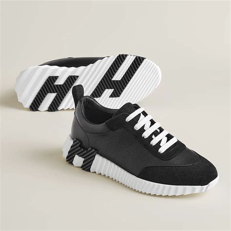 hermes sneakers black and white|Hermes bouncing sneaker men's.